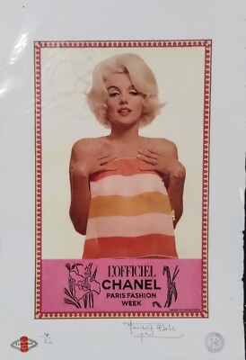Marilyn Monroe, CHANEL, Paris Limited Edition 22'x 15'x Signed