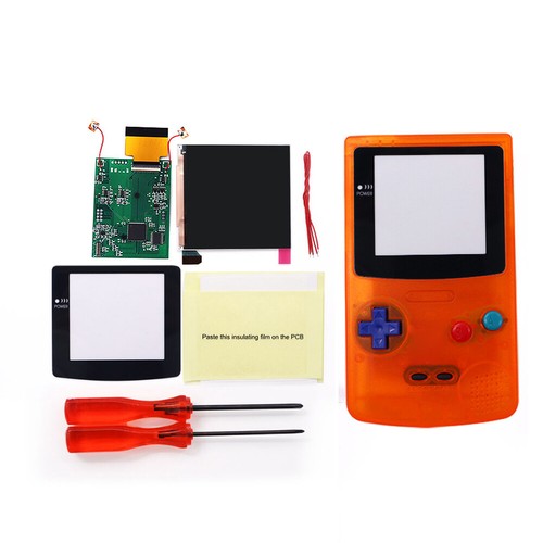 Logo Color Change Q5 IPS Backlight LCD Screen für GameBoy Color - W/Pre-cut Shel - Picture 26 of 34