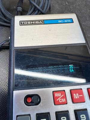 VINTAGE Toshiba Calculator BC-815 Working Perfect with power cord 