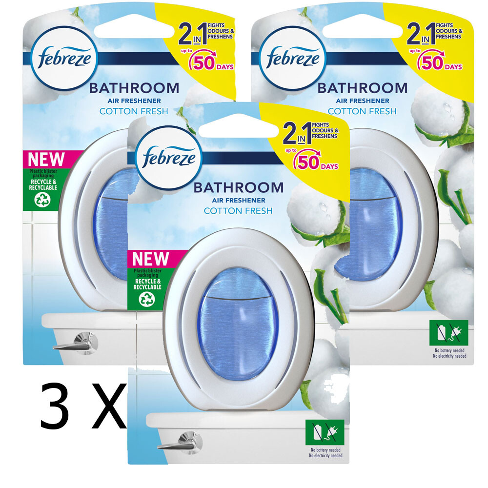 3 X Febreze 2 IN 1 Bathroom Air Freshener(PACK OF 3 ) | eBay