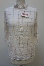 EK3549 Damen Bluse von Street One, weiß kariert, Gr. 38