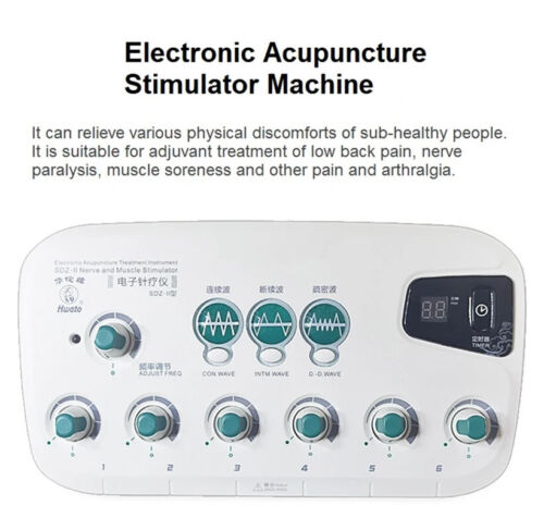 Elettrostimolatore agopuntura EMS terapia fisica macchina stimolazione agopunto - Foto 2 di 10