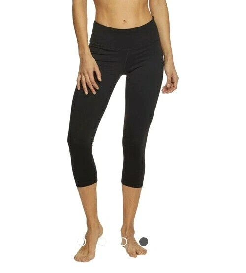 prAna Pillar Yoga Capri Leggings S (4-6) Charcoal Heather