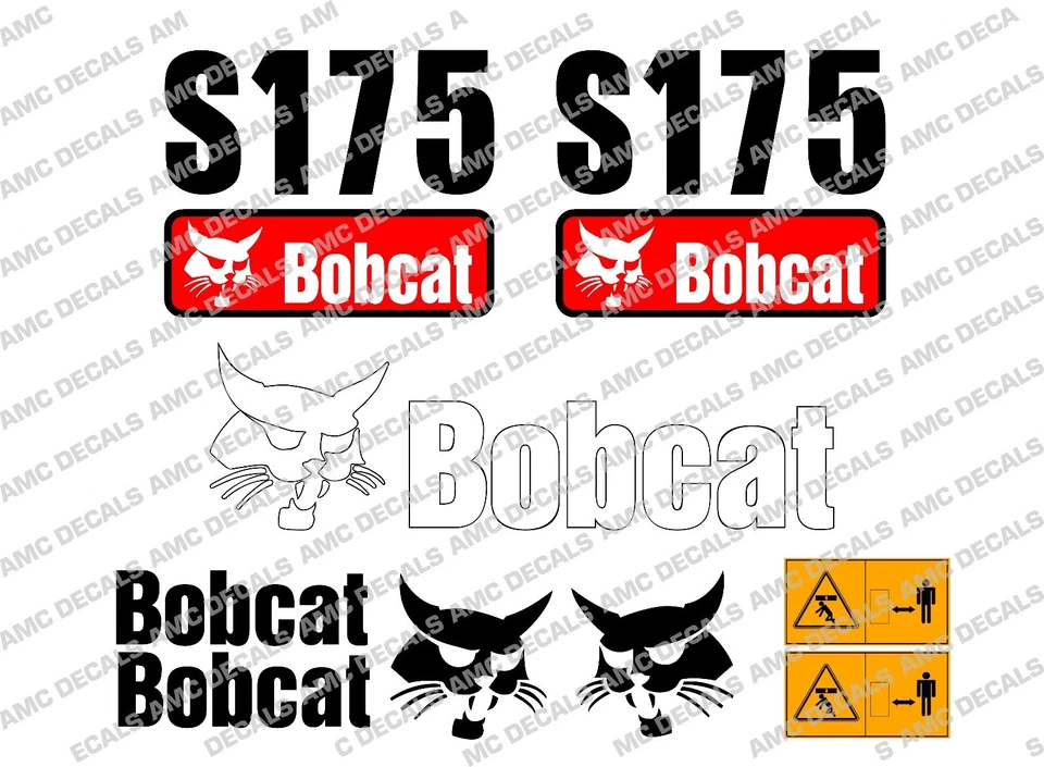 BOBCAT S175- Skid Steer Aufkleber Set - Bild 1 von 1