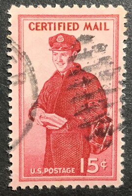 US Scott #FA1 Certified Mail 15 Cent Used 
