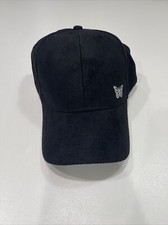 I Am- Women's Black Baseball Hat With Butterfly Decal- One Size