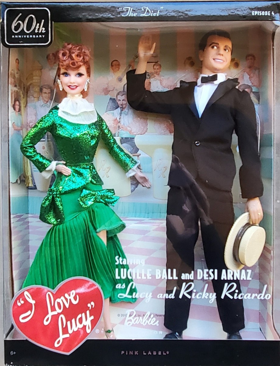 I Love Lucy Barbie NRFB: Lucy and Ricky dolls 