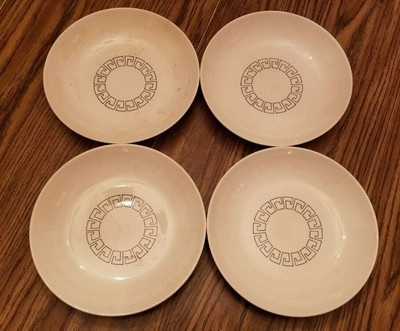 4 Vintage 60s Duncan Hines Hand Painted Dinnerware