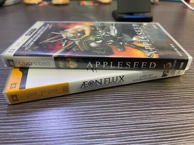 Two Featured Animated PSP UMD Films - Appleseed & Aeon Flux - Bundle Sale!