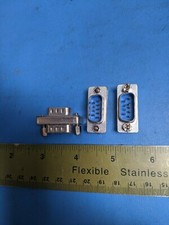 D-SUB 9 PIN GOLD Connector , 9 Position , Gold pin, DB-9 , 3 Pcs