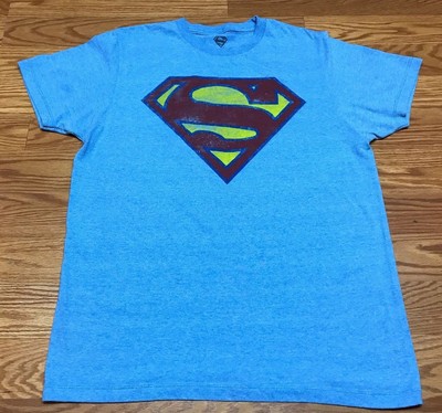 light blue superman shirt