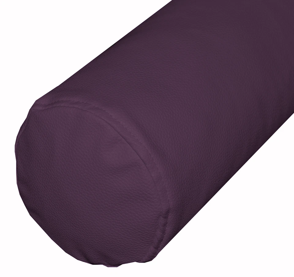 pb311g Púrpura Suave Imitación Cuero Piel Refuerzo Cojín Funda Yoga Cuello Estuche Rollo Foto 3 de 4