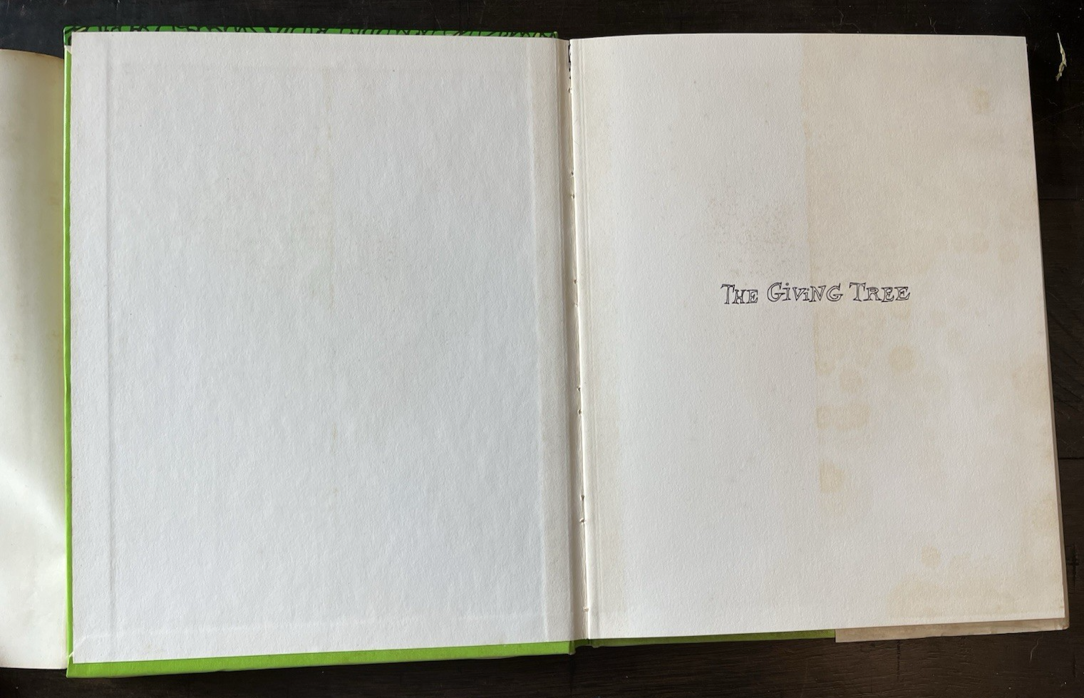 FILA The Giving Tree Shel Silverstein Vintage HC Book With Dust Jacket Harper & Row