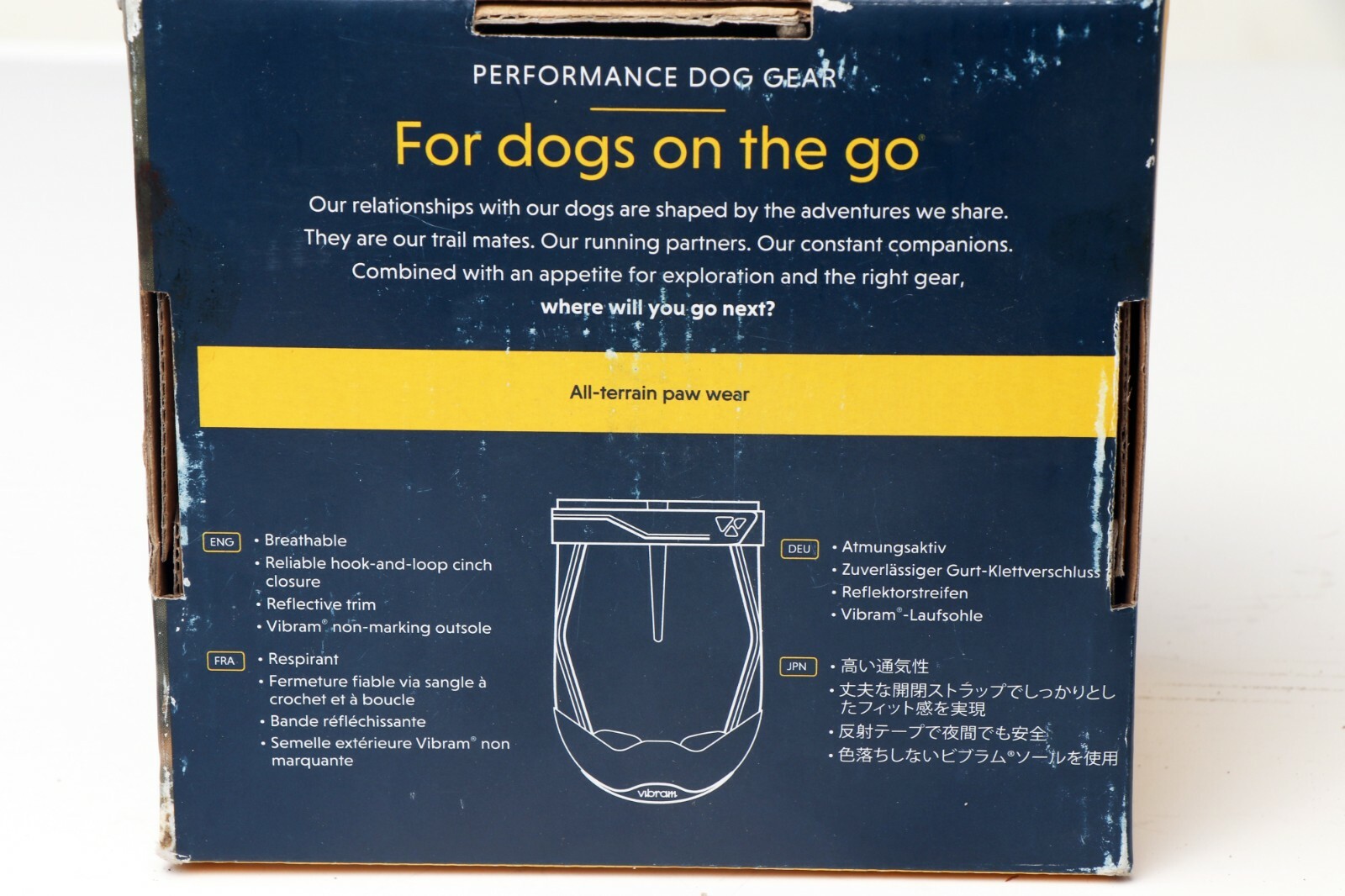 Ruffwear Dog Boot 2.5" black grip trex one boot only vibram sole eBay