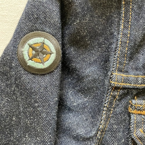 Vintage Levis Denim Trucker Jacket Women Medium Blue Type III Crop Made USA 90s - Picture 4 of 13