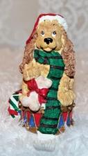 Cocker Spaniel Christmas decorative stocking holder adorable