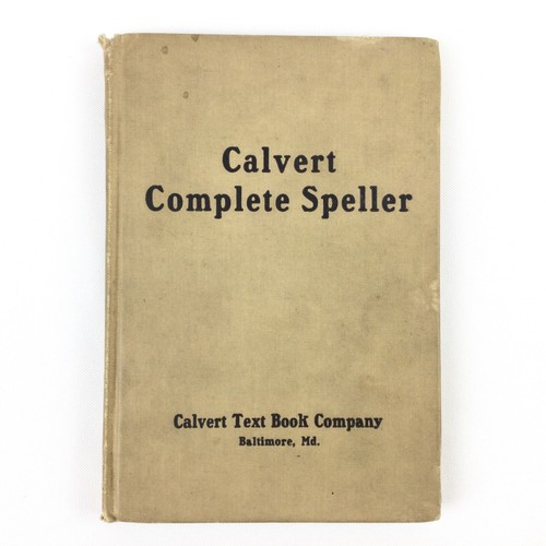Calvert Complete Speller - McNally 1918 Rechtschreibung Lehrbuch Stenograph Secretary
