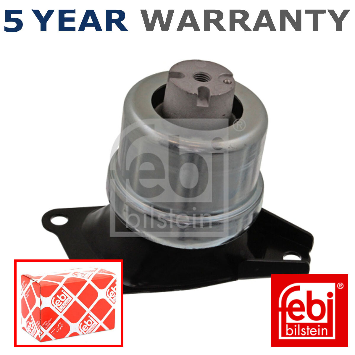 Febi Right Engine Mounting Fits VW Transporter 2003- 2.0 TDi 2.5 ...