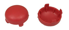 NEW X2 Little Tikes Cozy Coupe Car Wheel TWO Red Center CAPS Replacement Parts