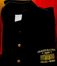 S _ Vintage White House 2009 Inauguration Obama Biden Golf Polo T-Shirt Navy S