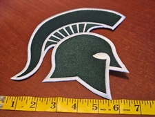 Michigan State Spartans Big 7" Iron On Embroidered Patch FREE Shipping!!