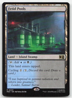 Fetid Pools 243 MSC Commander: Marvel Super Heroes Magic MTG NM