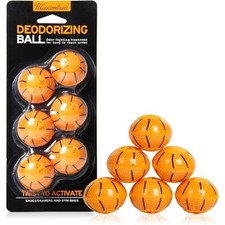 MAXIMILIAN Shoe Deodorizer Balls 6pcs Orange Shoe Fresheners Balls