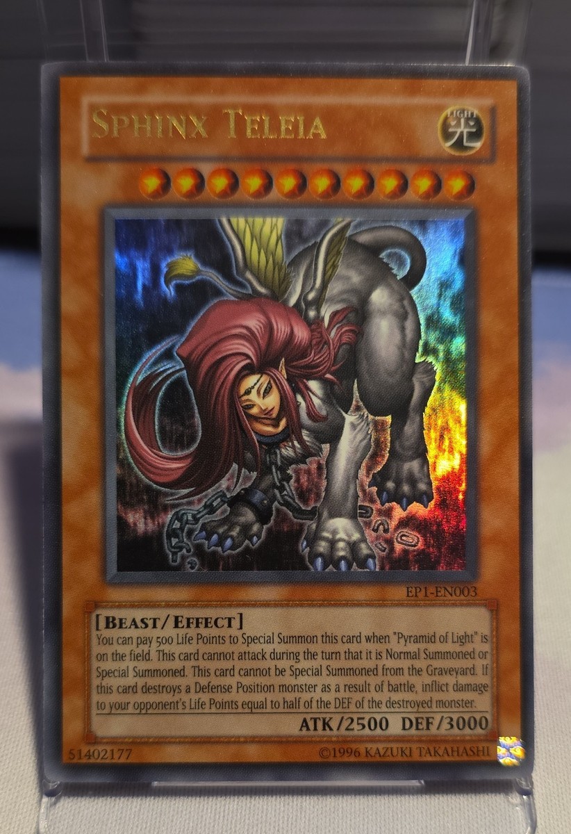 yugioh card sphinx Amazon.com: 3 Cards,thenen, Andro & Teleia Ultra Rare : Toys & Games during the Battle Step Sphinx Teleia EP1-EN003 Yu-Gi-Oh! Movie
