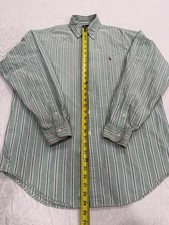Vintage Polo RALPH LAUREN Yarmouth Mens Striped Button Down SHIRT 16 34/35