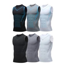 Shaperluv - Shaperluv Male Shaper Tank, Chest Gynecomastia Compression Tank Top