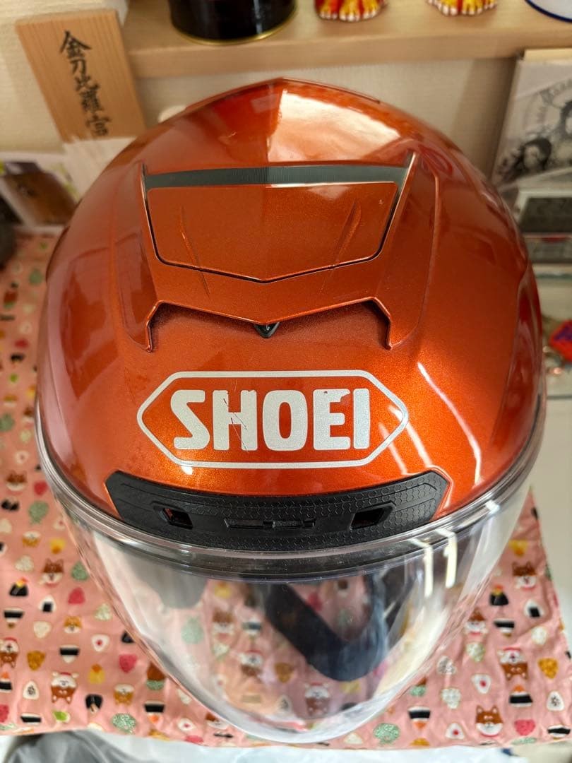 SHOEI J-FORCE4 超美品 SHOEI J-FORCE IV Full Face Helmet L Size Orange | eBay