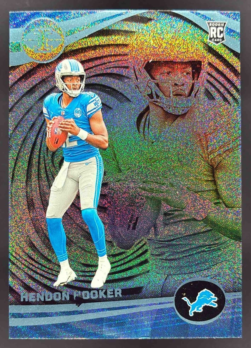 2023 Panini Illusions Hendon Hooker Dots Trophy Collection #37 RC Lions