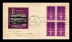 DR JIM STAMPS US COVER GOLDEN GATE EXPO FDC SCOTT 853 BLOCK OF 4 IOOR CACHET