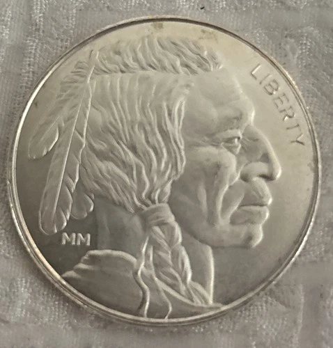1 oz Silver Round – Indian Head Buffalo Design – .999 Fine Silver