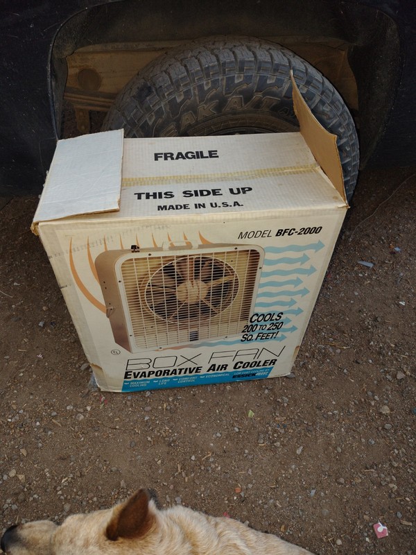 ESSICK AIR Box Fan Evaporative Air Cooler Model BFC-2000 New in Box! 