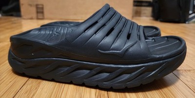 Hoka One One Black Ora Recovery Slides Foam Comfort Sandal Slip In Womens Size 6