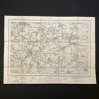 1898 Ordnance Survey Map 1 Inch To 1 Mile Sheet 78 Wakefield On Linen