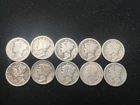 [Lot of 10] Mercury Dimes 1916,-1945 90% Silver 002
