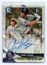 Grant Lavigne 2018 Bowman Draft Chrome Draft Pick Auto Sparkles Refractor #/71