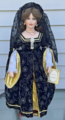 英国製Alberon Collector's Porcelain Doll Alberon Doll 'Linda