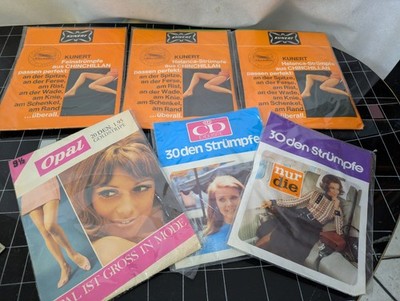 5x Vintage Retro Nylons Feinstrumpfhose 70er Kunert etc. Konvolut