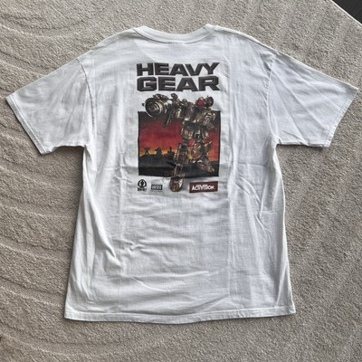 RARE Vintage 90s Heavy Gear Activision Dream Pod 9 Video Game Promo Sz Large EUC