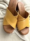 High Fashion Leather Heels .Made In Italy. Yellow Heels European Size 37 — photo 5