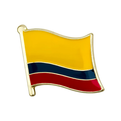 Kolumbien Kolumbianische Nationalflagge Metall Emaille Pin Anstecker Revers
