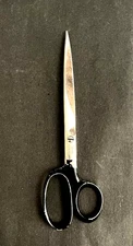CLAUSS 3769 Scissors Straight 6" BLADE Sewing Shears USA Metal Handle 9.25"