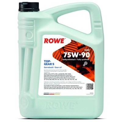 Getriebeöl ROWE Higtech Topgear 75W-90 S API GL-4 /-5 Vollsynthetisch PKW LKW 5L