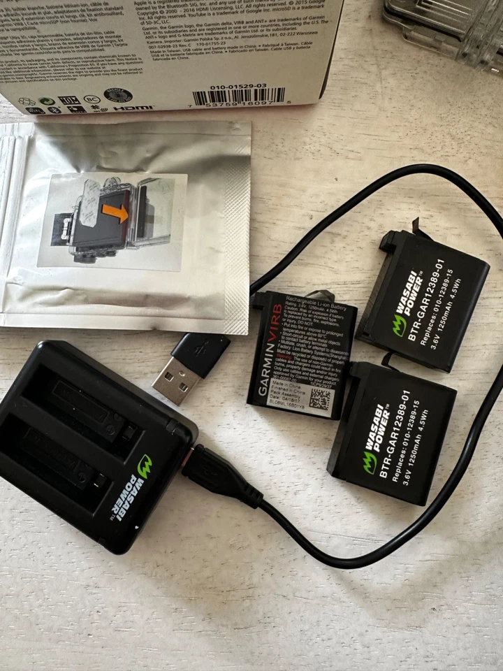 Garmin Virb Ultra 30 Action Camera 4k/30FPS + 3x Battery + Case + Mounting Kit - Image 3 of 4