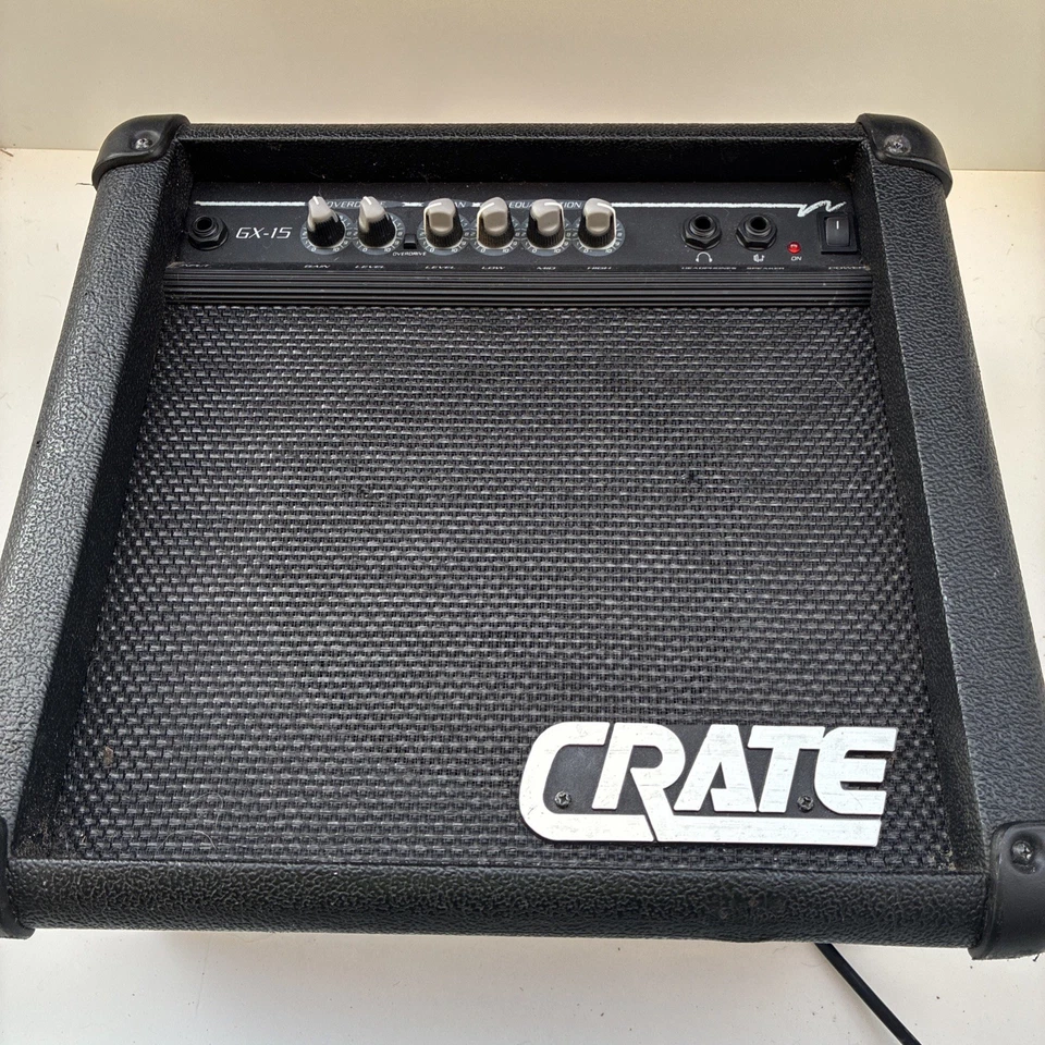 Crate GX-15 30 Watt Amplifier Distortion Guitar Used Black - Image 2 of 4
