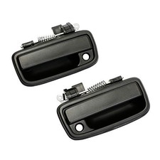Exterior Door Handle Front Left  Right Pair with Key Hole  Replacement Black