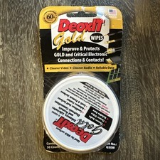 DeoxIT Gold Wipes G50W - 50 Count Jar New Sealed